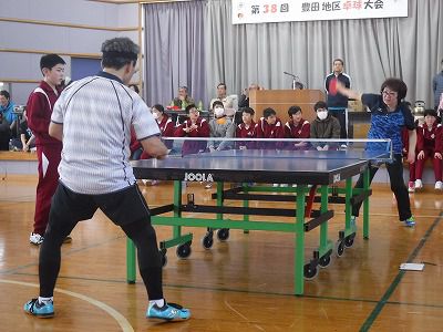 豊田地区【第38回豊田地区卓球大会】が開催されました。