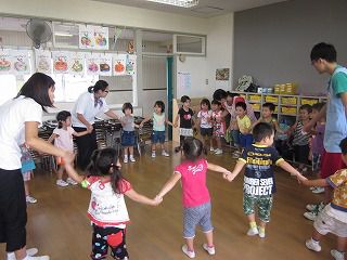 ９月５日　英語で遊ぼう、体育教室、沖中職場体験