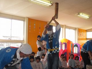１１月９日　餅つき会