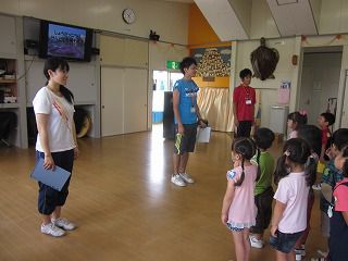 ７月２６日　小学校の先生とあそぼう