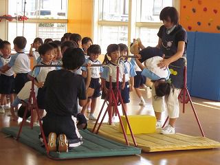 ９月４日　英語で遊ぼう、体育教室、沖中・赤中職場体験