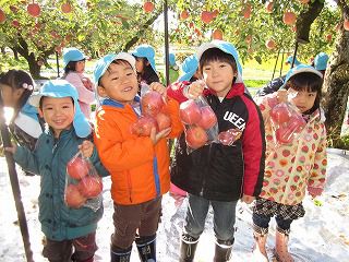 １１月１４日　りんご狩り