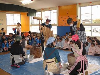１１月１５日　餅つき会