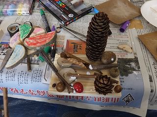 １０月２０日　自然遊び（木工クラフト