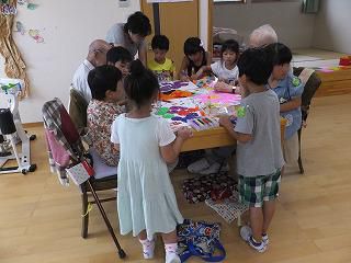 ８月２４・２５日　施設訪問（幼老交流会）