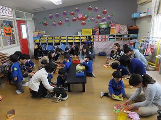 10月21日　保育参観日（年少組）