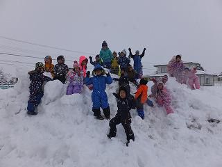 1月11日　雪遊び楽しいな！