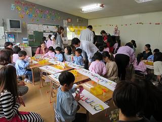１０月１２日　年長組の保育参観日