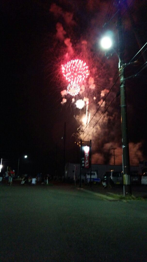 川西町　花火大会(_