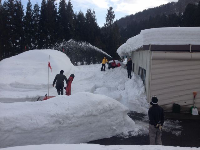 雪わっさ準備　2日目