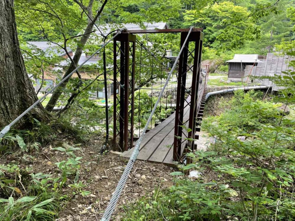 滑川大滝への吊り橋 完成！