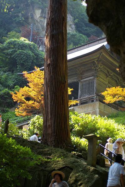 山寺の参道～仁王門（におうもん）