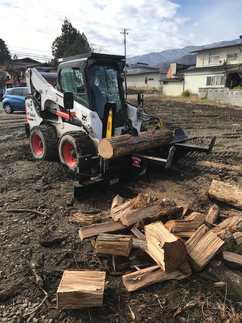 薪割りマシーンの試運転順調でした