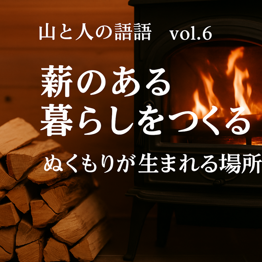 山と人の物語 vol.6 『薪のある暮らしをつくる ～ぬくもりが生まれる場所～』