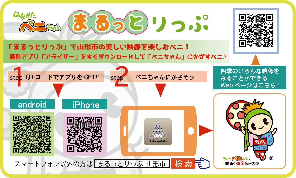 観光ＰＲ動画サイト【はながたベニちゃん まるっとりっぷ】
