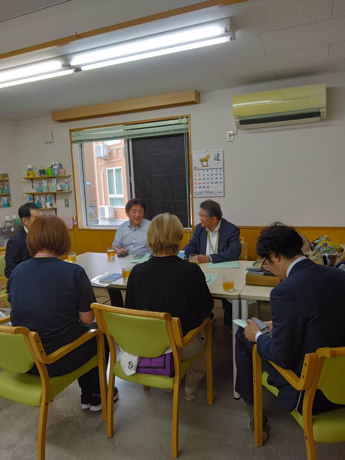あおぞらへ施設視察にお越しくださいました。