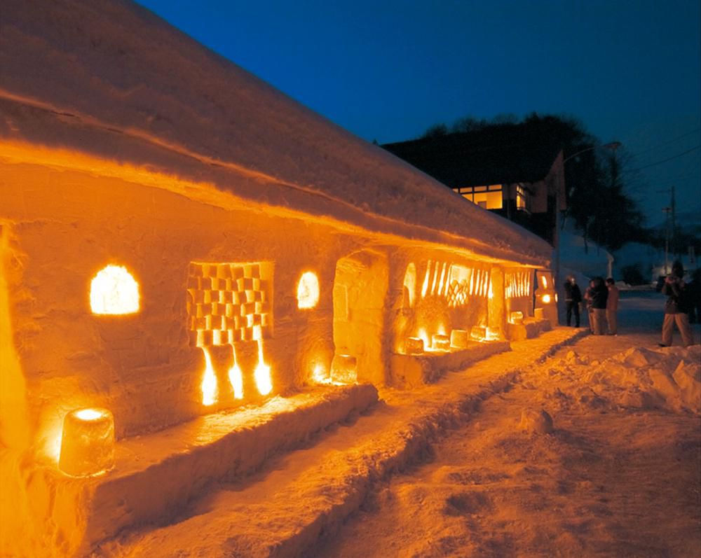月山志津温泉「雪旅籠の灯り」