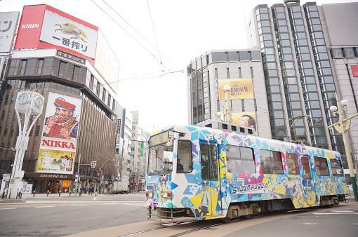 【0泊3日の札幌旅】すすきの交差点で雪ミク撮る
