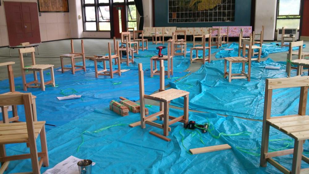 置賜の木で、置賜に残るものづくり【長井市内小学校 5年生】木工体験授業