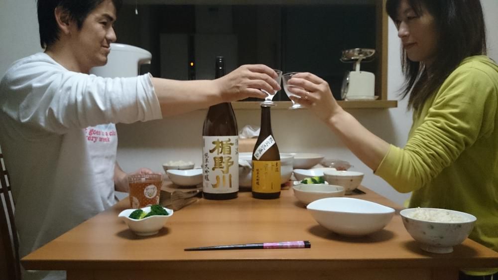 大好きな楯野川で乾杯