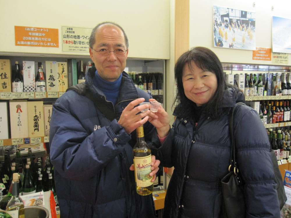ワインで乾杯