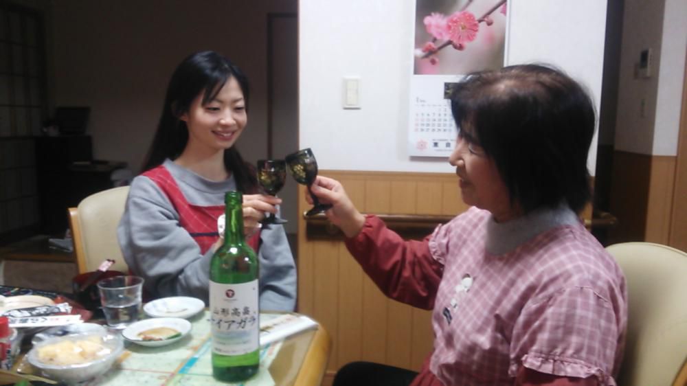 姑と乾杯☆(^^)／＼(^^)