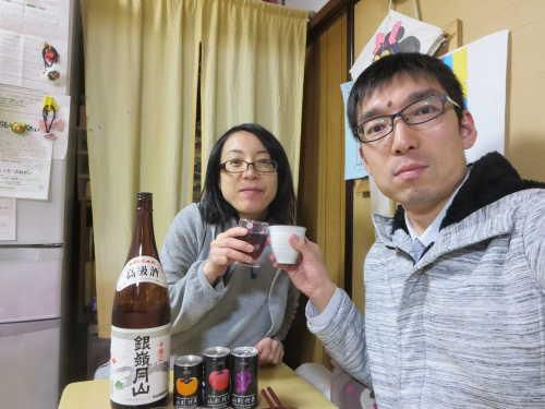 県産酒と県産ジュースで乾杯！