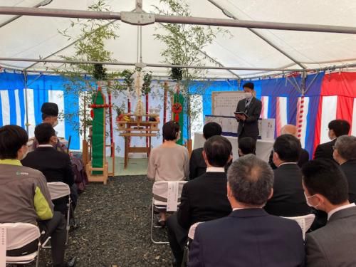 グリーンエイト株式会社の地鎮祭が行われました