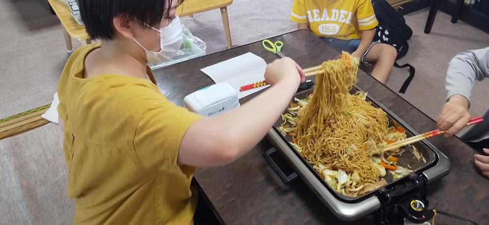 やきそば作り！