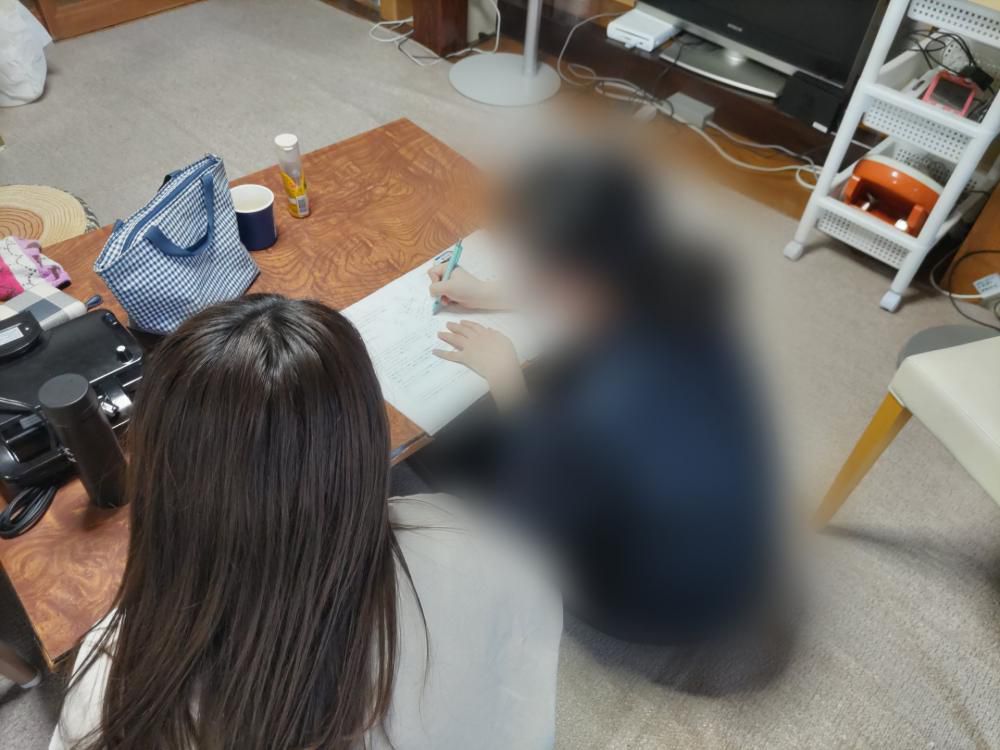 食後に勉強タイム
