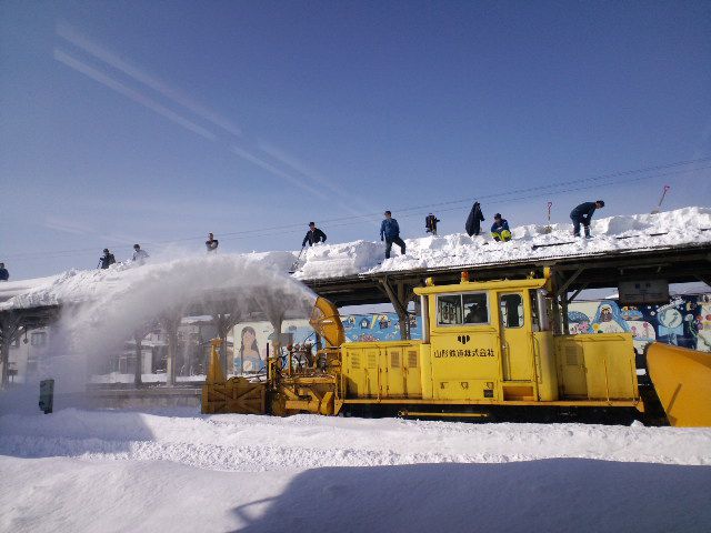 今日は豪雪日です！