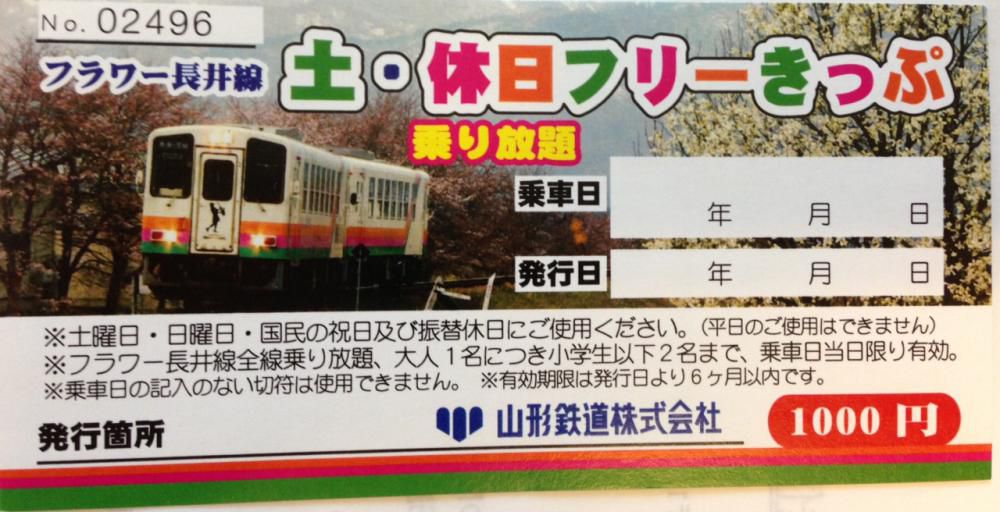 フラワー長井線の切符①